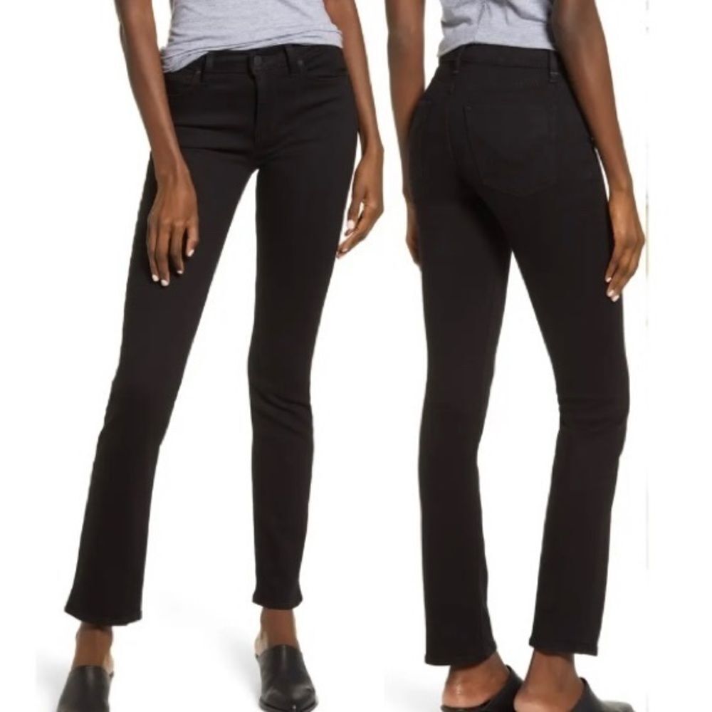 Hudson Jeans Nico Black Straight Leg Jeans 30